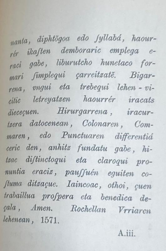 TESTAMENTU BERRIA - J. Leizarraga. Una de las obras más importantes publicadas en euskara.